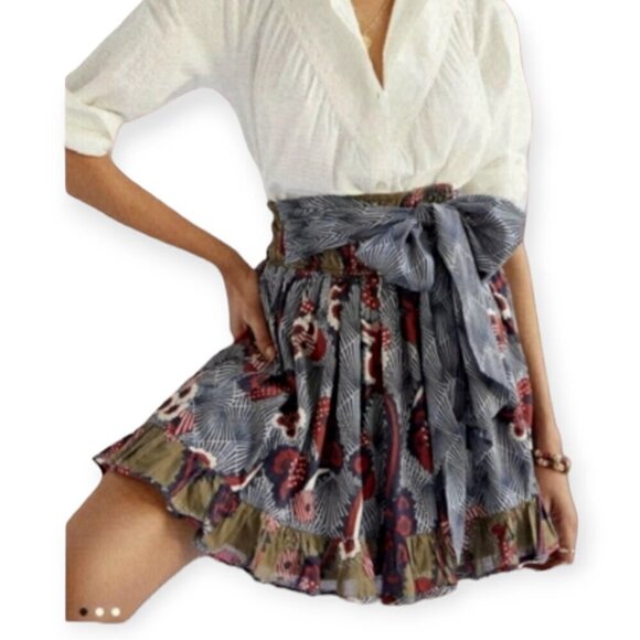 Voluminous Anthropologie LetMeBe Fit & Flare Mini Skirt Size S NWT - Picture 12 of 13